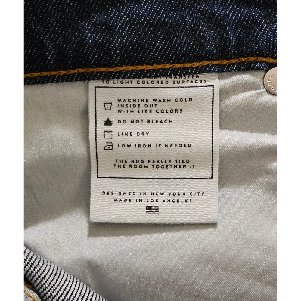 AYR The Secret Sauce Wide Leg Jeans Indigo Dark Wash High Rise Size 27 - Picture 4 of 5